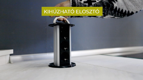 Megbízhatóbútor Veresegyház konyhabútor - Kihúzhat elosztó az Antónia konyhabútorban